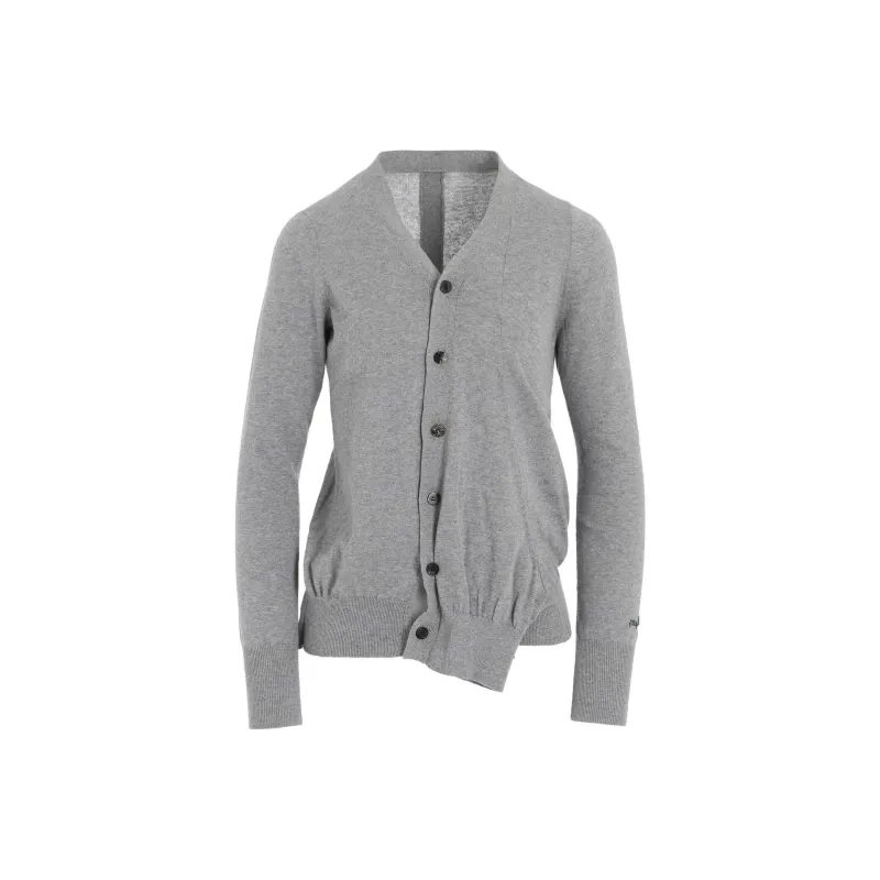 Yohji Yamamoto Embroidered Slogan Cardigan-0