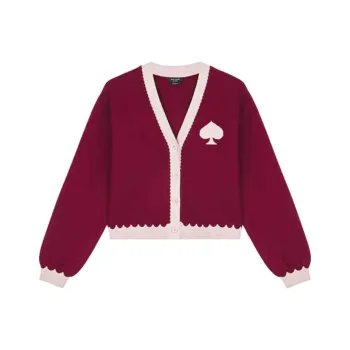 Kate Spade FW24 Knitwear Women's Blackberry Fruit Leather Color