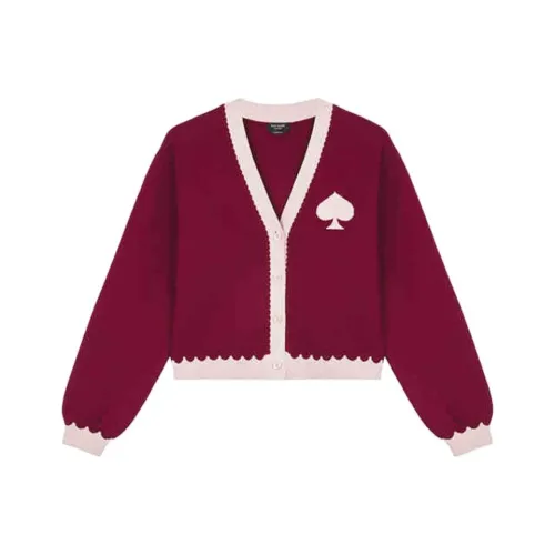 Kate Spade FW24 Knitwear Women's Blackberry Fruit Leather Color