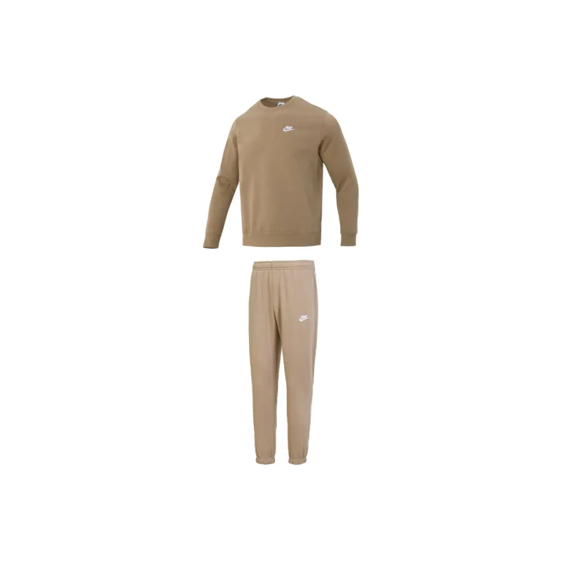 Nike Casual Sportswear Men Set Brown Top+Light Umber Bottom-0