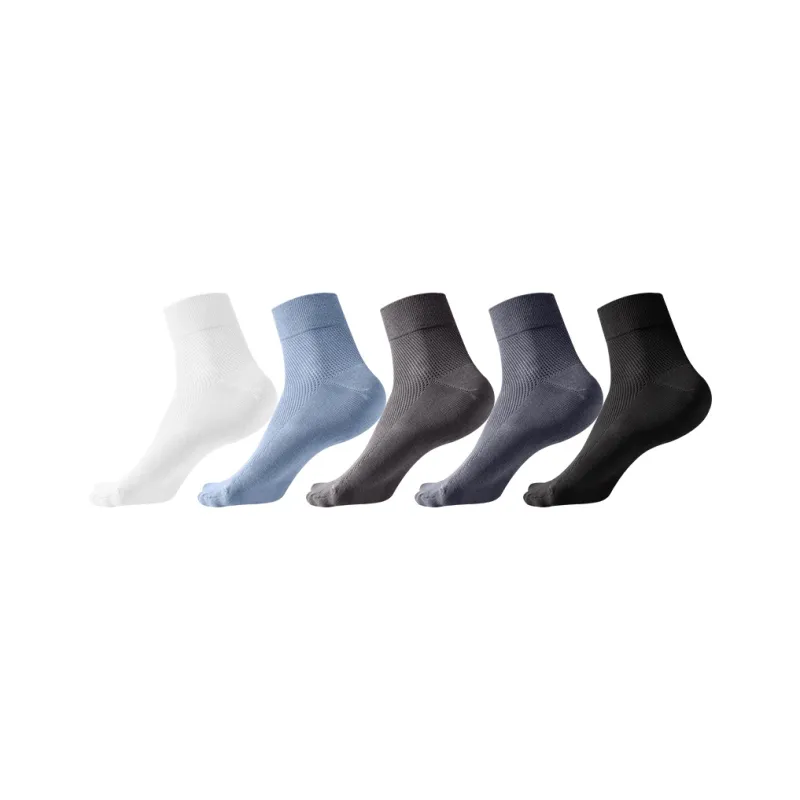 MIIOW Mid Calf Socks Men's 5 Pack-4