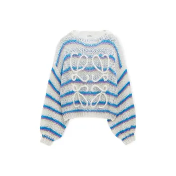 LOEWE Anagram Sweater 'White/Multicolor'