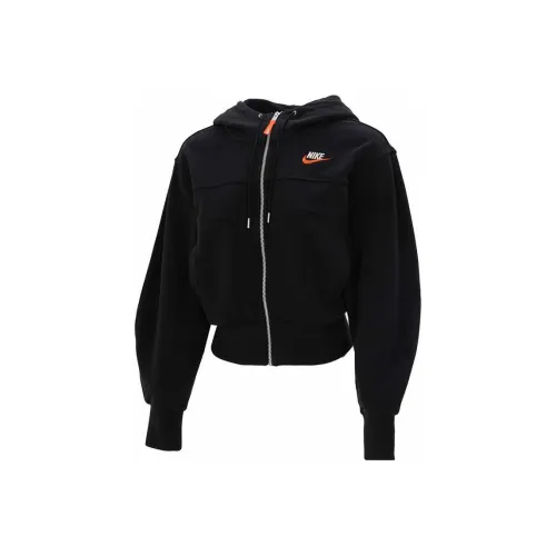 Nike Sportswear City Utility Women's Knit Hoodie Jacket Tops Black