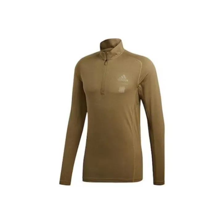 Adidas X Undefeated Running Half Zip Sweatshirt Khaki/Tactile Khaki-0