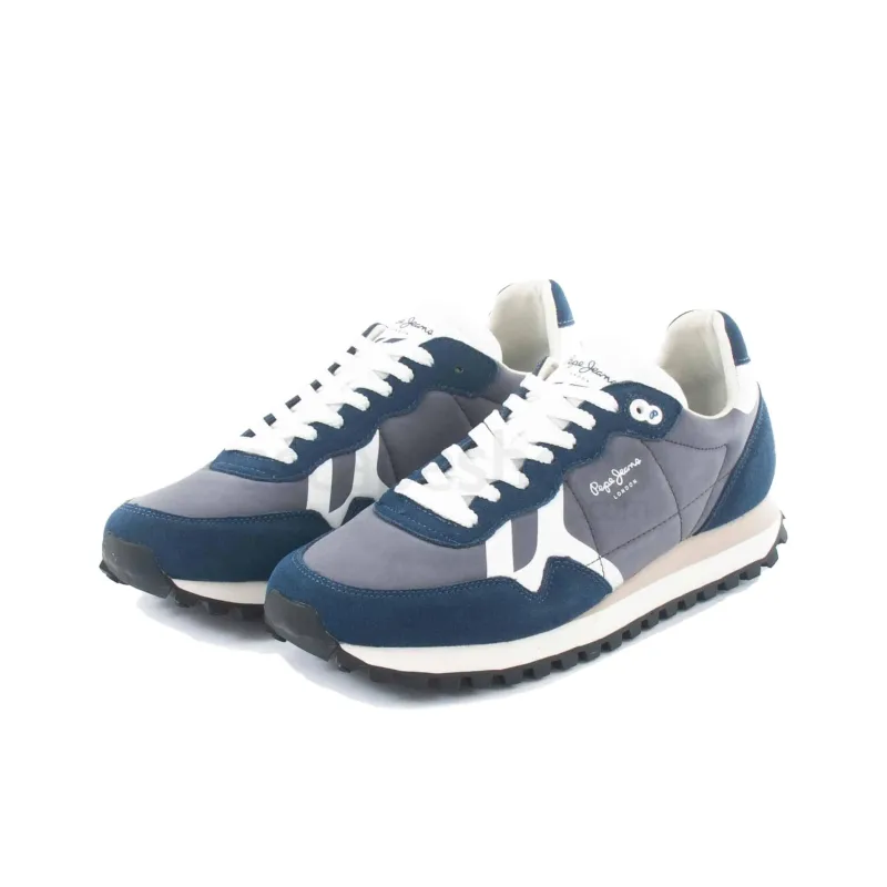 Pepe Jeans Abrasion Resistant Low Top Casual Shoes Men's Blue-3