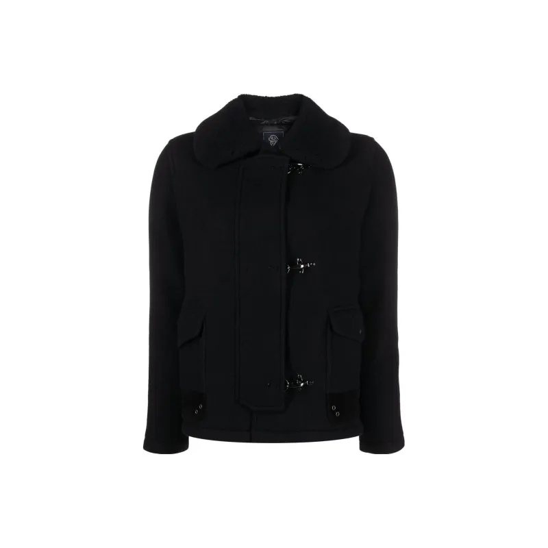 FAY 3 Ganci Faux Shearling trim Jacket-0