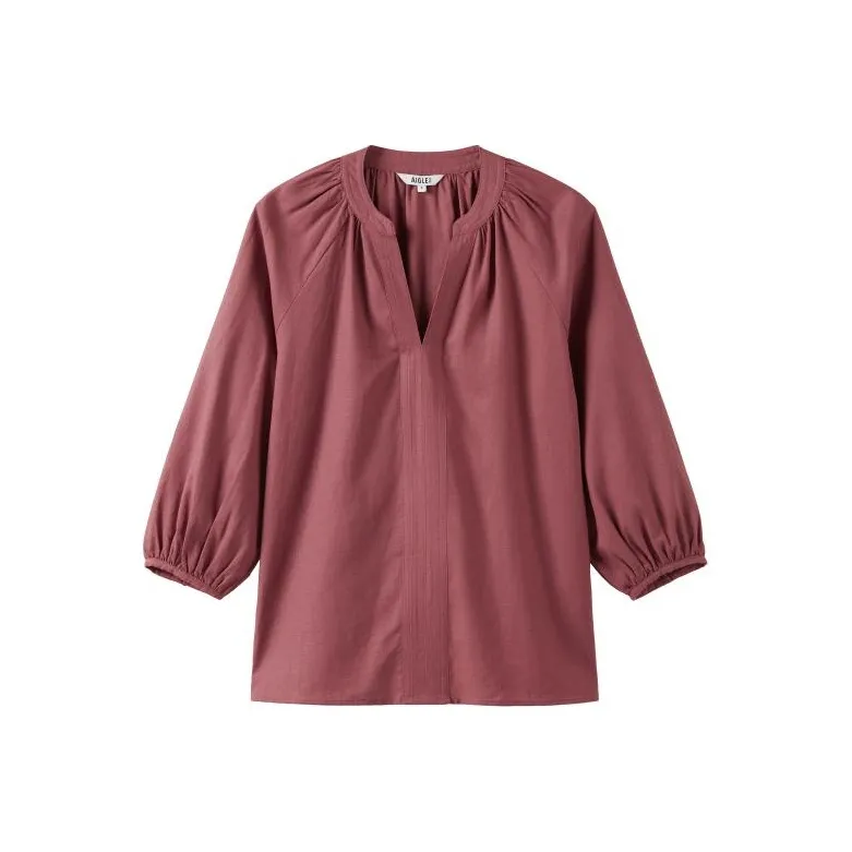 AIGLE SS24 Shirt Women's Plum Purple Red-0