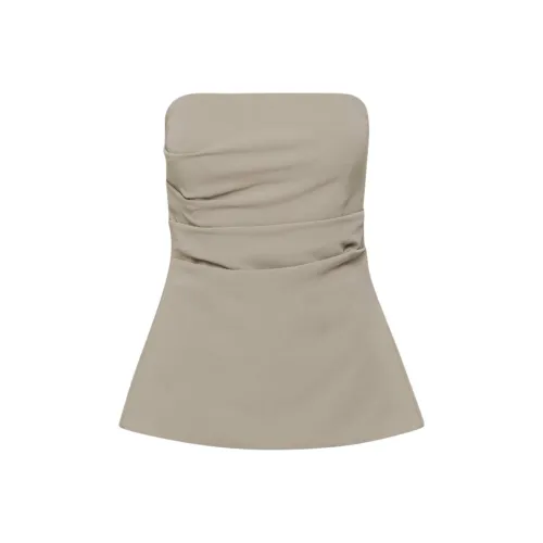 ARITZIA FW24 Wilfred Lilou Tube Top Strapless Top Women's Nomad Taupe/Nomad Gray Umber