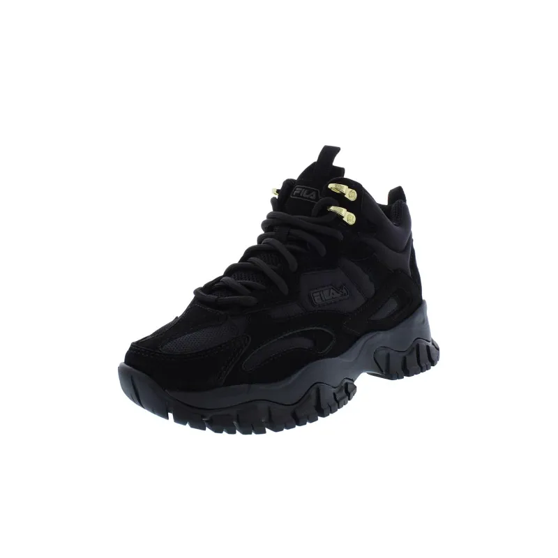 FILA KIDS Anti Slip Wear Resistant High Top Kids Lifestyle Shoes Black Kids'-2
