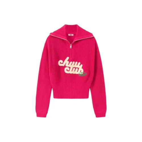 CHUU Knitwear Women's Deep Rose Red
