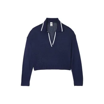 Victoria's Secret Polo Shirt Women's Marine Blue