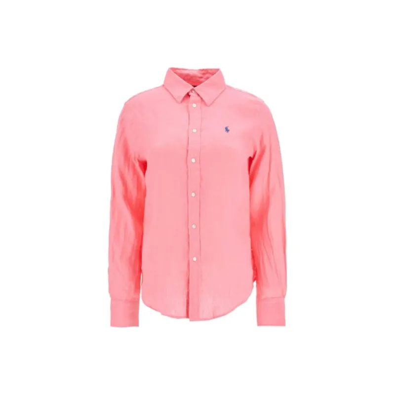 Polo Ralph Lauren Logo Embroidered Curved Hem Polo Shirt-0