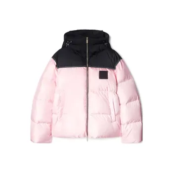 OFF-WHITE Logo Patch Zip-Up Puffer Jacket