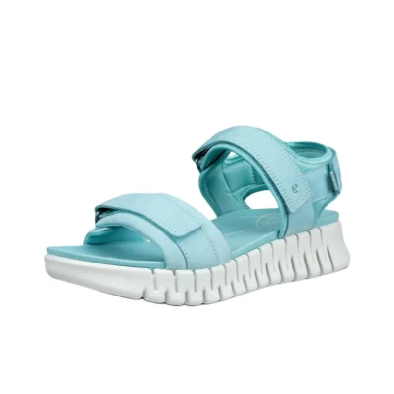 Ecco Gruuv Beach Sandals Women's Blue-1
