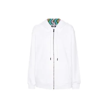 MISSONI Zigzag-detailed Zip-up Hoodie