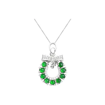 Clear Snow Ice Glutinous Jadeite Necklaces Unisex