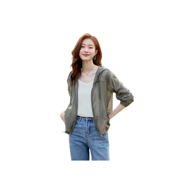 Mo Han Yi Mei Jackets & Coats Women's Light Gray-0