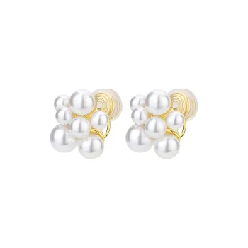VIOLET Eco Friendly Alloy Clip On Earrings Women's
