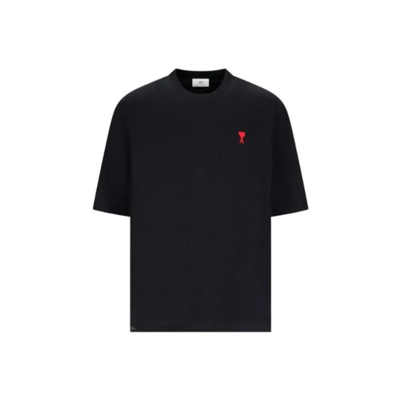 AMIPARIS Paris Ami De Coeur Logo Detailed T Shirt-0