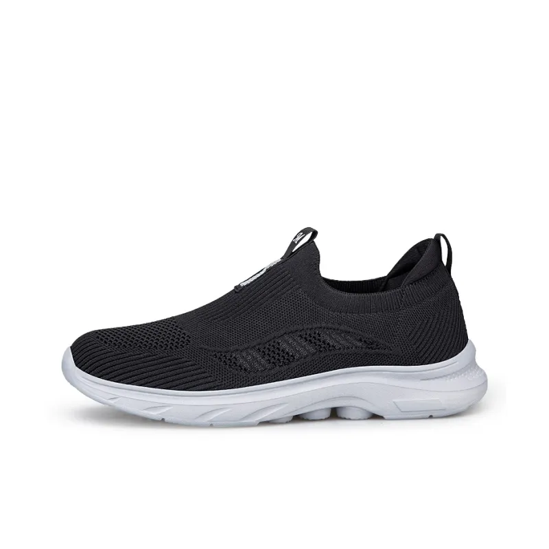 Kuding Elderly Shoes Soft Sole Comfortable Slip on Breathable And Lightweight Low Top Casual Shoes Unisex-22