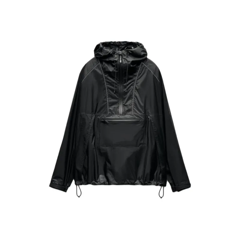 ZARA x And Wander And Wander Collaboration SS25 Jackets & Coats Women's Black-0