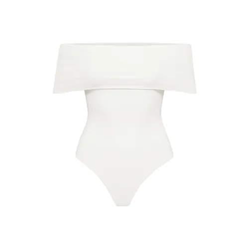 ARITZIA Contour Contour Off-Shoulder Bodysuit Bodysuits Women's Light Birch/Light Birch