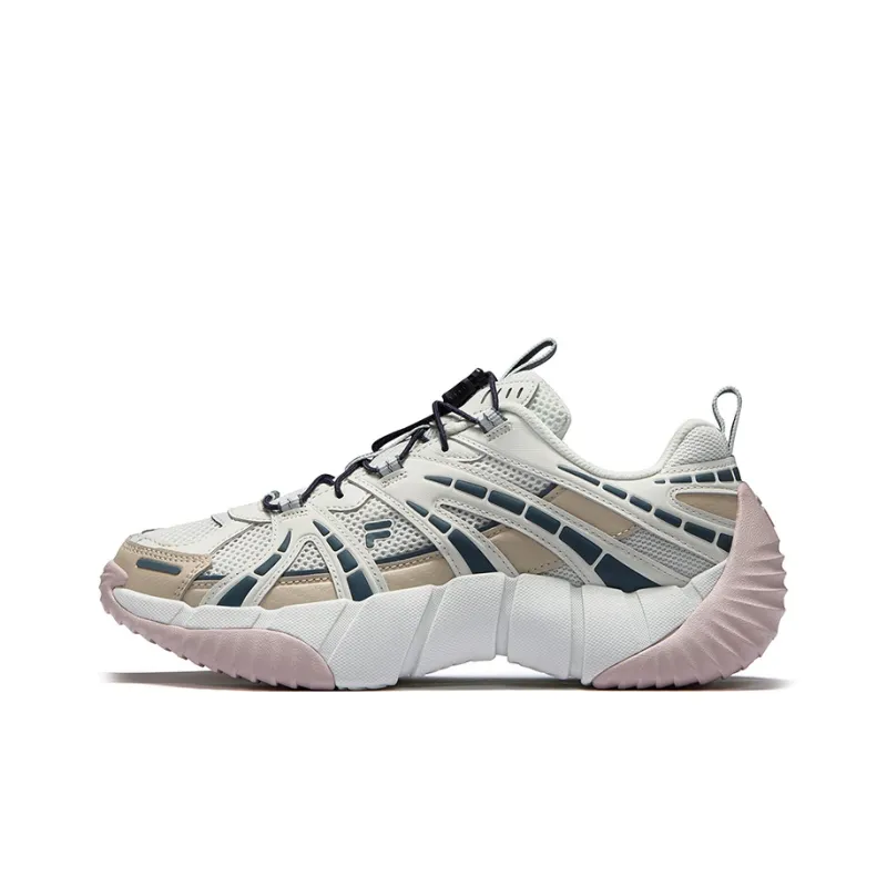 FILA FUSION BONE II Spinal Bone Shoe 2nd Generation Low Top Casual Shoes Women's Gray White-0