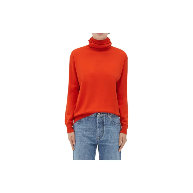 Bottega Veneta SS25 Cashmere Sweater Women's Orange-0