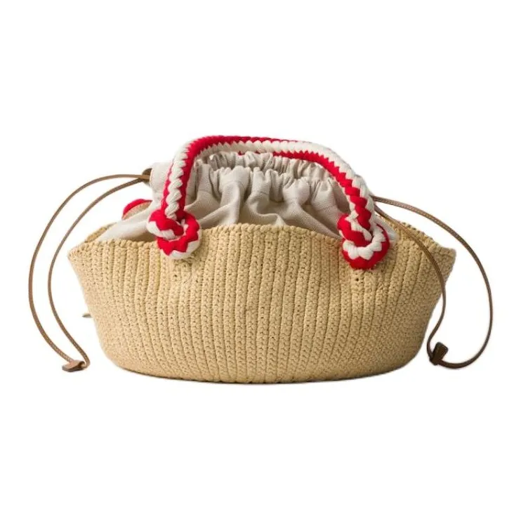 PRADA Viscose Handbag Trumpets Women's Natural-2