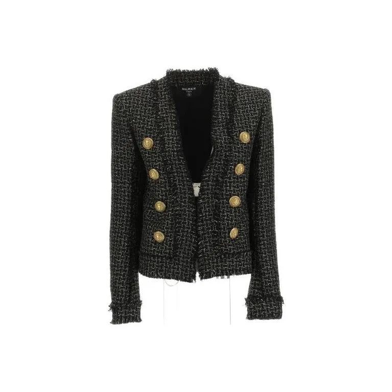 BALMAIN Double breasted Tweed Jacket-0