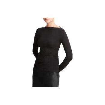 VINCE Ruched Long sleeve Top