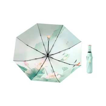 Imono Chinese Style Umbrella, Fresh, Elegant, Lightweight, Portable