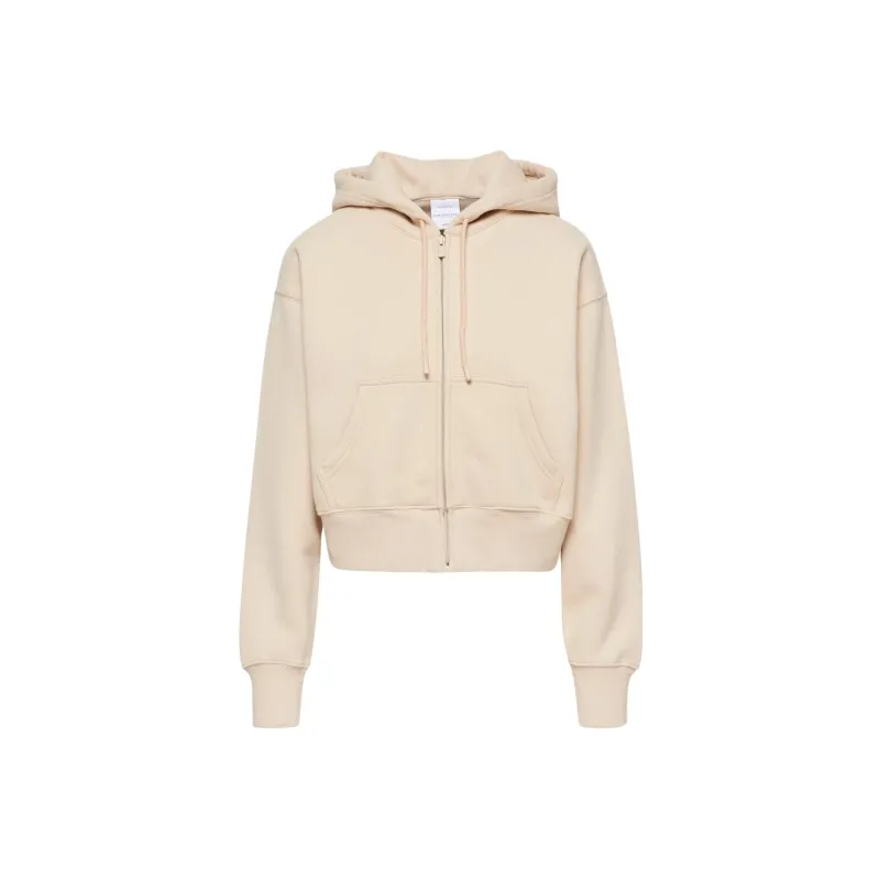 ARITZIA SS24 Cozy Fleece Boyfriend Boxy Zip Hoodie Sweatshirt Women's-0