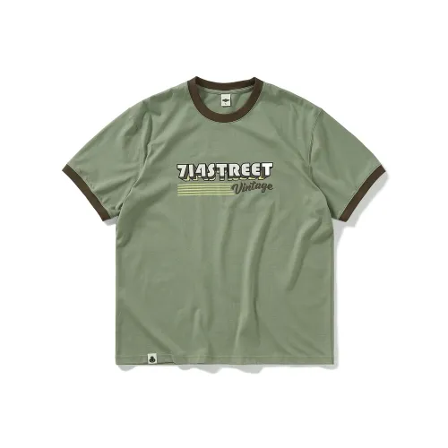 714STREET Crew Neck Heavyweight 250G 100% Cotton Skin Friendly Moisture Wicking Short Sleeved T Etienne Unisex