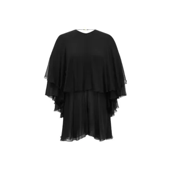 SAINT LAURENT Ruffled Backless Jumpsuit