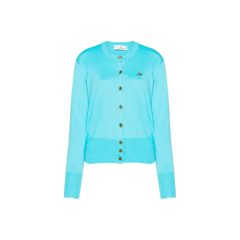 Vivienne Westwood Orb Embroidered Knitted Cardigan-0