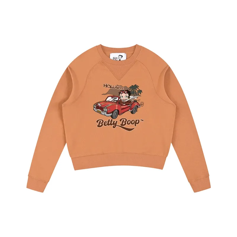BETTY BOOP Sweatshirt Women's Earthy Orange-0