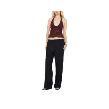 BEC+BRIDGE ESSIE HALTER TOP Camisole Women's DEEP PLUM/Dark Purple Red