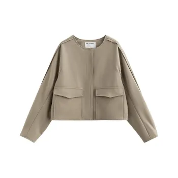 Initial Language Jackets & Coats Women's Khaki