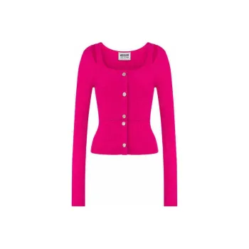 MOSCHINO Knitted Long sleeve Polo Collar