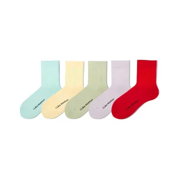 Under The Boots Mid Calf Socks Unisex 5 Pack