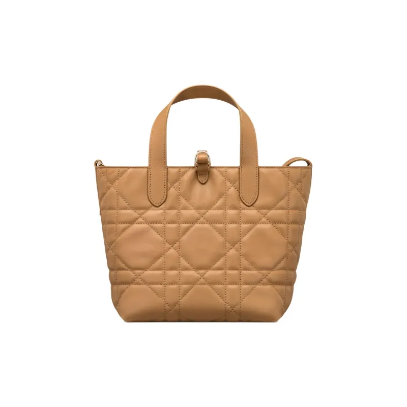 DIOR Toujours Cow Leather Native Bag, One Shoulder Handbag Small Size Women's Light Gold-3