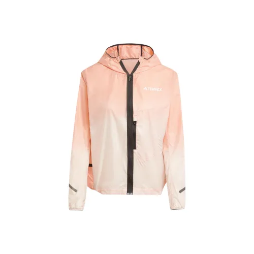 Adidas Terre XPERIOR Filatures WINDWEAVE JACKET Jackets Coats Women's Pink
