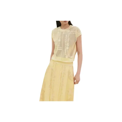 HERMES Knitwear Women's Light Yellow
