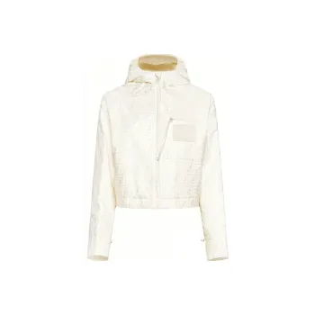FENDI FW23 Jackets Coats Women's Ecru