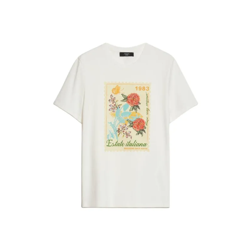 WEEKEND MaxMara Zirlo Graphic Printed T Shirt-0