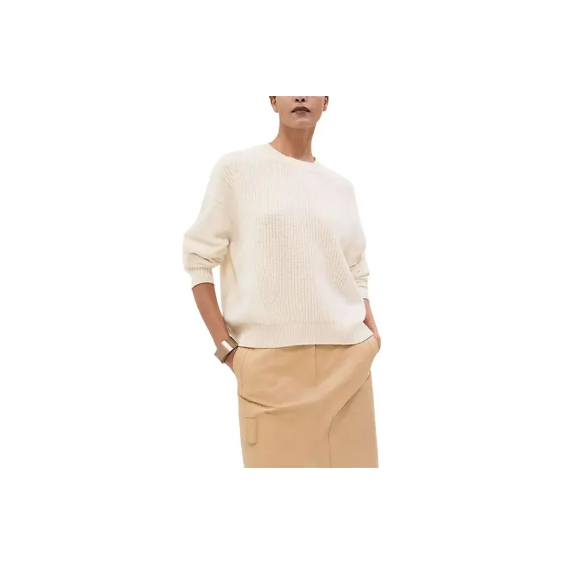 HERMES SS25 Cashmere Sweater Women's White-0