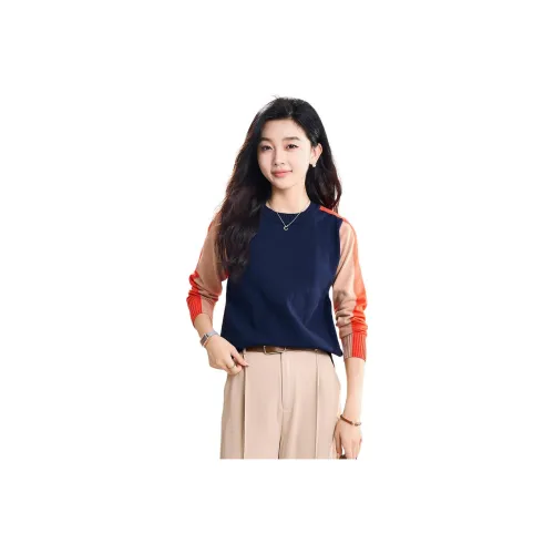 Coredorm Knitwear Women's Navy Blue Multicolor