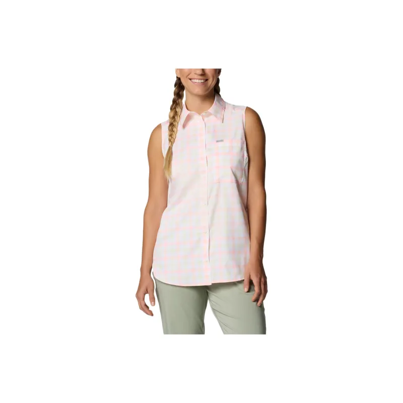 Columbia Anytime Shirt Women's Pink Plaid-0