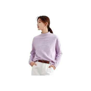 MIHUANG Cashmere Sweater Women's Lilac
